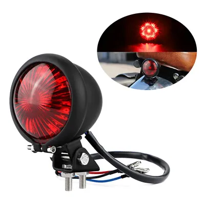 Motorcycle Tail Light LED Rear Brake Lamp For Harley Cafe Racer Bobber Chopper • $12.49