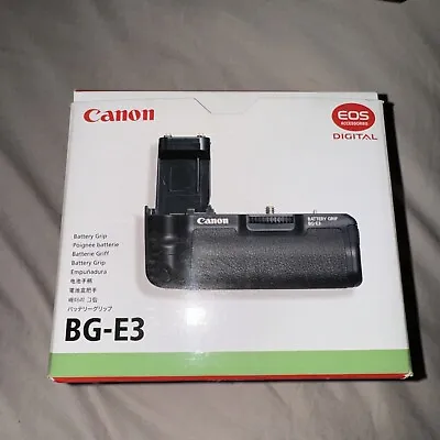 Genuine Canon BG-E3 Battery Grip Extension For Canon EOS 350D & 400D • £29.99