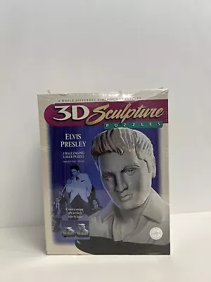 Elvis Presley 3D Sculpture Puzzle Challenging Bust Milton Bradley New Sealed Box • $42.75