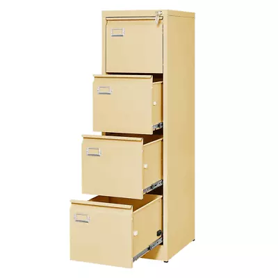 4 Drawer File Cabinet With LockVertical Filing Cabinet For Home Office For File • $129.99