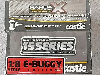 Castle Creations Mamba X Waterproof 1/8 Brushless Combo W/1515 Sensored Motor  • $247.99