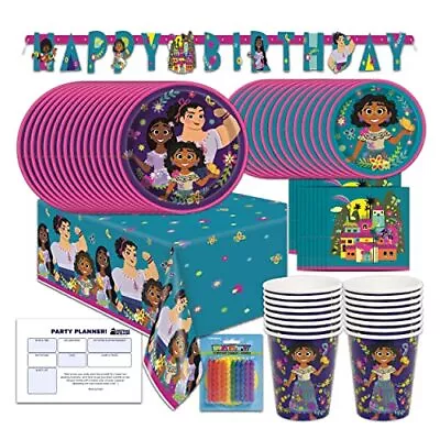 Encanto Themed Happy Birthday Party Supplies For Kids Serves 16 Decorations A... • $43.26