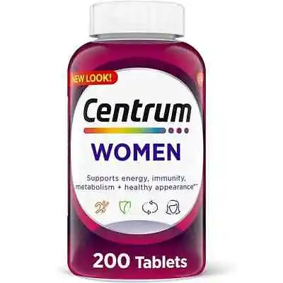 Centrum - Women Multivitamin - 200 Tablets - Exp 07/2024 • $15.99