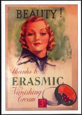 Modern Postcard: Vintage Advert - ERASMIC Vanishing Soap (Opie 01HB04). FreePost • £2.95