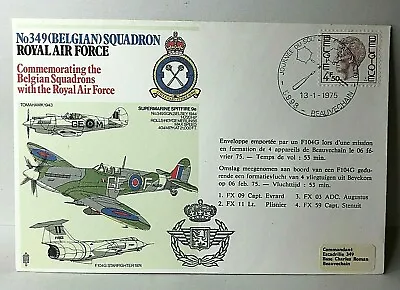 1975 RAF No 349 Belgian Squadron Commemorative  Flown Cover  • £9.63