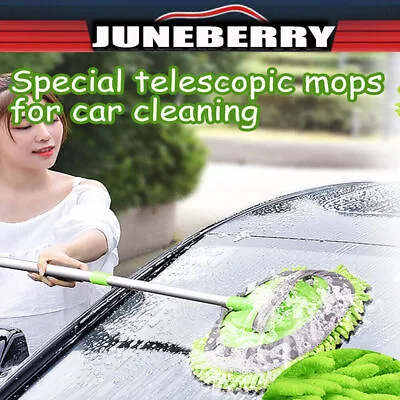 2 In 1 Car Wash Mop Mitt Kits Brush Cleaning Truck Long Handle Extension Tools J • $13.49