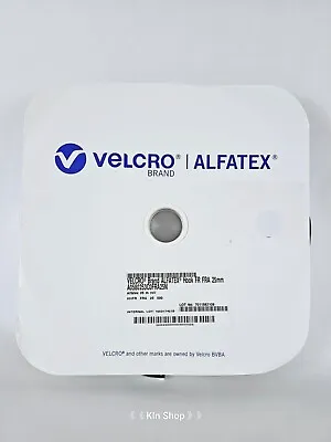 VELCRO®  | ALFATEX 25mm Hook  Self Adhesive Tape Sticky Back Roll 25m • £8.99