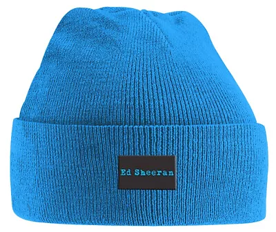 Ed Sheeran Logo Blue Beanie Hat NEW OFFICIAL • $43.44