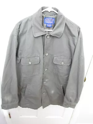 Men's PENDLETON Canvas Full Zip Utility Chore Jacket Size XL Lined Button Up • $35