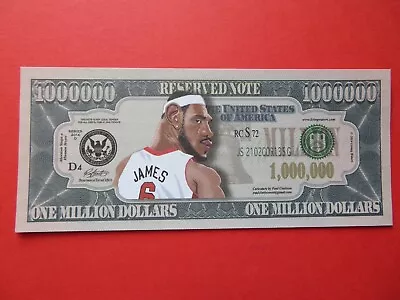 James LeBron ONE MILLION DOLLAR Note Gift Present Religious God Bible Salvation • £1.29