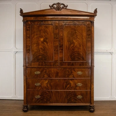 £2155 • Buy 19th Century Mahogany Linen Press Rwi7688