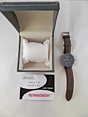 £46.14 • Buy NIB Speedster Anaii South Audley Brown Strap Wrist Watch SA802 