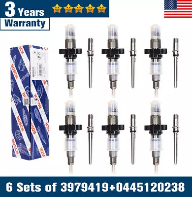 6X Diesel Fuel Injectors For 2004-2009 Dodge Ram 3500 5.9L Cummins 0445120238 US • $659.99