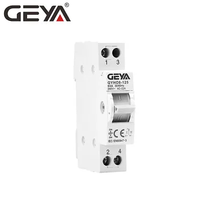 GEYA Manual Changeover Transfer Switch 1P 63A Dual Power 400V For Grid&Generator • $9.78