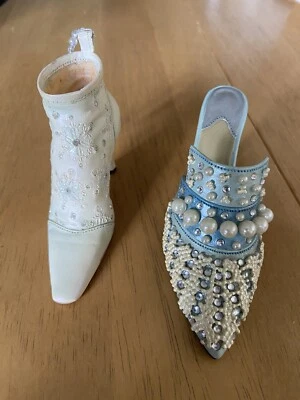 £4.99 • Buy Just The Right Shoe Raine - X 2 - Frosted Fantasy & Let It Snow - Crystal/Pearl