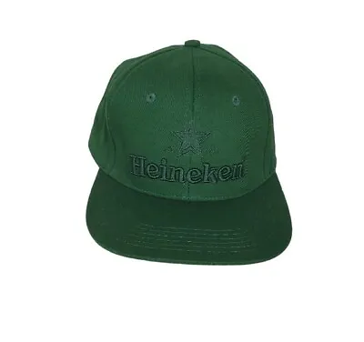 Heineken Beer Baseball Cap Snap Back Green Embroided Adjustable Casual  Adult • $15.33