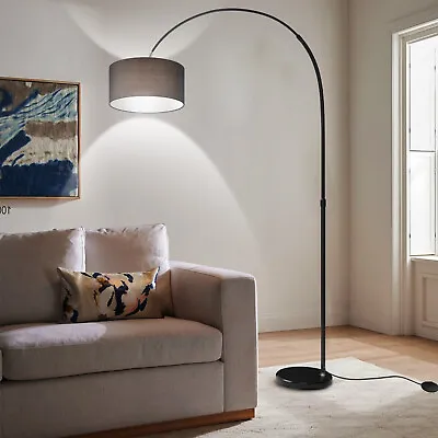 Arc Floor Lamp Marble Base Standing Lamp Reading Lamp For Couch Sofa Desk Decor • $62.99