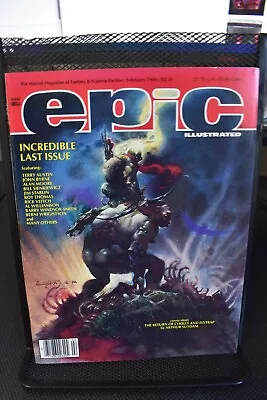 Epic Illustrated February 1986 Marvel Fantasy Science-Fiction Magazin LAST ISSUE • $1.25