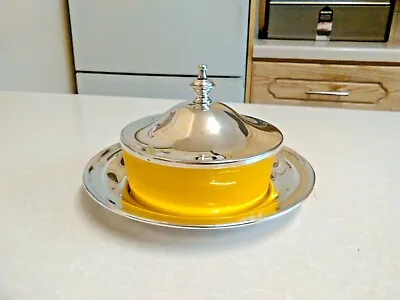 £20 • Buy 1950's Style Silver Plated Butter Dish With Lid (3742)