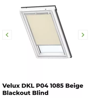 Velux Beige Blackout Blind  DKL P04 1085 SWL • £35