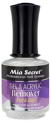 Mia Secret GEL And ACRYLIC REMOVER - 0.5 Fl Oz. - MADE In USA - Removes Acrylic  • $18.30