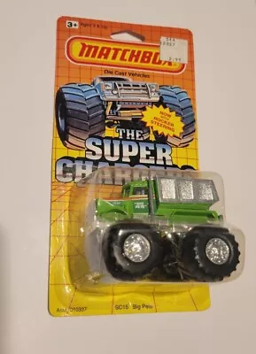Vintage Matchbox The Super Chargers 1990 BIG PETE 4x4 Dump Truck NIB • $80