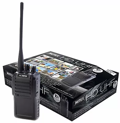 Mitex Hd Single Pack Uhf 5w Licensed Handheld Two Way Radio • £132