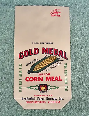 $12.99 • Buy Gold Medal 5 Lb Yellow Corn Meal Sack Bag- Frederick Farm Bureau- Winchester VA