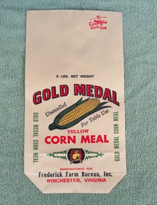 $12.99 • Buy Gold Medal 5 Lb Yellow Corn Meal Sack Bag- Frederick Farm Bureau- Winchester VA
