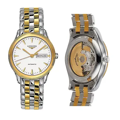 LONGINES Flagship Automatic 38.5mm Mens Steel & Yellow Gold Watch L48993227 • £1018.30