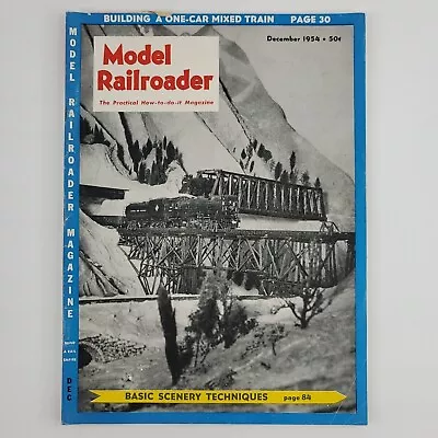 Vintage Model Railroader December 1954 Magazine Train Hobbyist Miniature  • $4.42