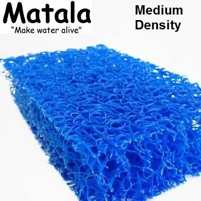 Blue Matala Pond Filter Mat 10 X 24  High Density Water Filtration Media • $28.79
