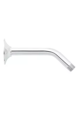 Signature Hardware 449727 8  Standard Wall Shower Arm With Flange - Chrome • $26.99