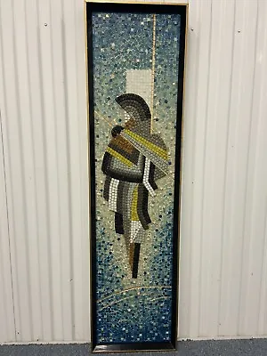 $3999.95 • Buy GENARO ALVAREZ (Mexican 20th Century) “Mayan Warrior” Mosaic Wall Art 1950s