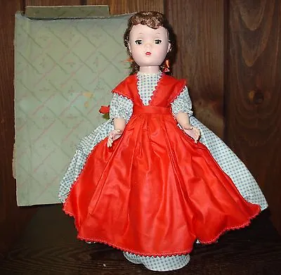 Vintage Madame Alexander Doll Jo  Original Box And Metal Stand 1948-54 • $200