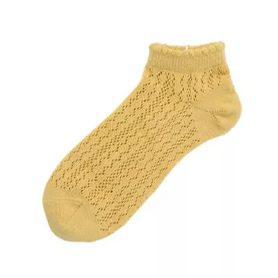 Ladies 50's Retro Style Soft Hollow Pointelle Cotton Ankle Socks Summer  • £3.75