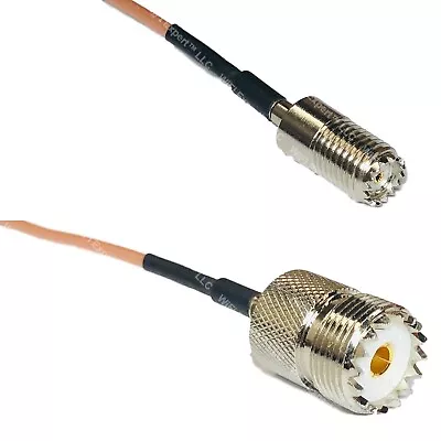 RG316 MINI UHF FEMALE To SO239 UHF Female RF Cable Rapid-SHIP LOT • $9.99