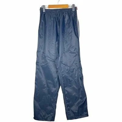 K Way Women's Vintage Retro Navy High Rise Windbreaker Side Zip Pants US 6 • $41.30
