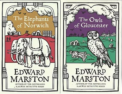 2 X Edward Marston Paperbacks The Owls Of Gloucester & The Elephants Of Norwich • £5.99