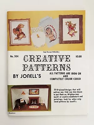 Creative Patterns By Jonell's Vintage 1978 Iron On Loop Russian Embroidery Book • $4.95