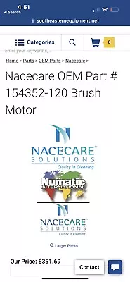 154352-120 Nacecare Brush Motor • $185