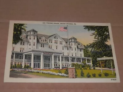 Mt. Pocono Pa - 1930's-1940's Era Postcard - Pocono Haven • $5.50