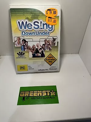 We Sing: Down Under Nintendo Wii 🇦🇺 Seller Free And Fast Postage • $16.99