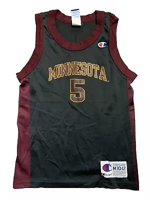 Vintage Champion Minnesota Golden Gophers #5 NCAA Basketball Jersey Youth Medium • $36.95