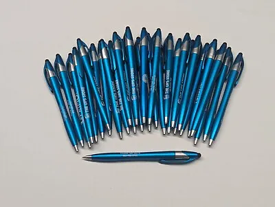 30ct Lot Misprint Retractable Twist Click Stylus Pens: ISLIMSTER TEAL/CYAN/AQUA • $16.99
