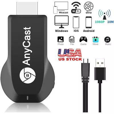 4K WiFi HDMI Anycast Miracast Airplay TV Wireless Display DLNA Dongle Adapter • $13.29