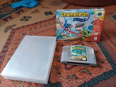 Chameleon Twist Nintendo 64 N64 Tested Authentic With Cut Box And Case • $39.95