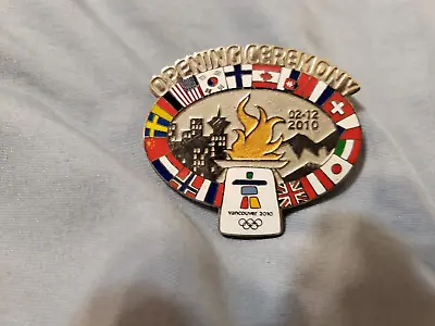 2010 Vancouver Opening Ceremony Flags Of The Nations Pin • $14.99