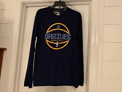 Adidas Men's Memphis Grizzlies Basketball Men's LS Ultimate Tee Shirt Medium NBA • $18