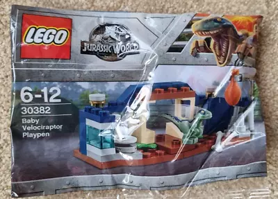 £4.99 • Buy LEGO Jurassic World 30382 Baby Velociraptor Playpen  Brand New